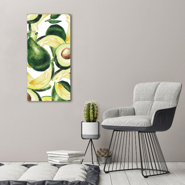Quadro su tela canvas verticale Avocado