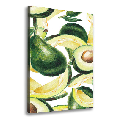 Quadro su tela canvas verticale Avocado