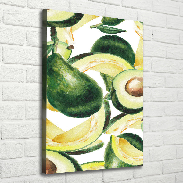 Quadro su tela canvas verticale Avocado