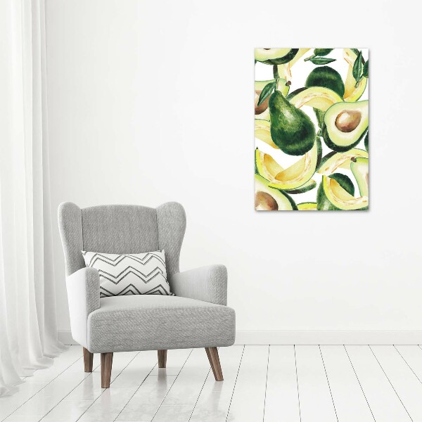 Quadro su tela canvas verticale Avocado