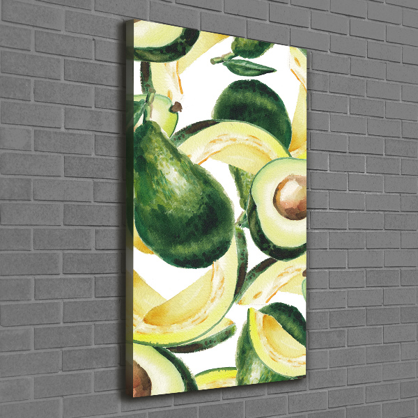 Quadro su tela canvas verticale Avocado