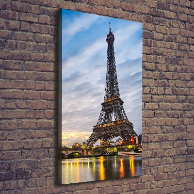 Quadro su tela canvas verticale Torre Eiffel Parigi