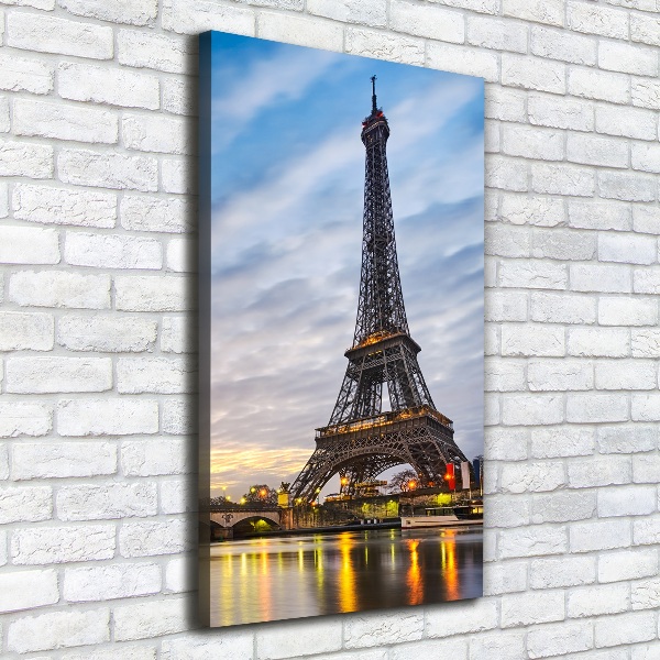 Quadro su tela canvas verticale Torre Eiffel Parigi