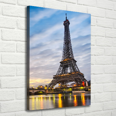 Quadro su tela canvas verticale Torre Eiffel Parigi
