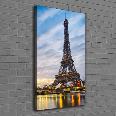 Quadro su tela canvas verticale Torre Eiffel Parigi