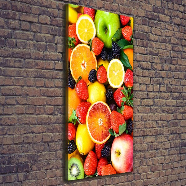 Quadro foto su tela verticale Frutta