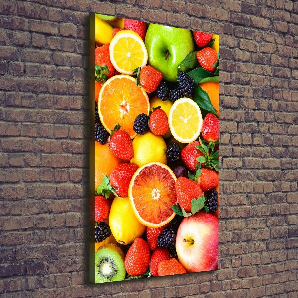 Quadro foto su tela verticale Frutta