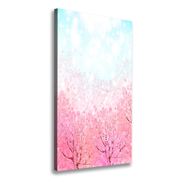 Quadro su tela canvas verticale Fiori di ciliegio