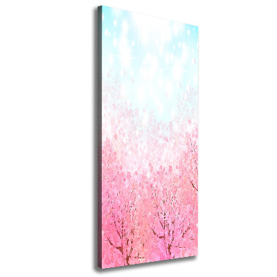 Quadro su tela canvas verticale Fiori di ciliegio
