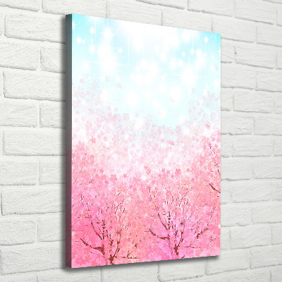 Quadro su tela canvas verticale Fiori di ciliegio