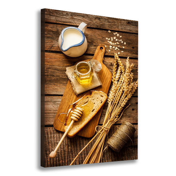 Quadro su tela canvas verticale Colazione