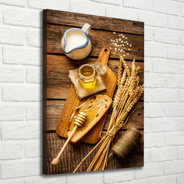 Quadro su tela canvas verticale Colazione