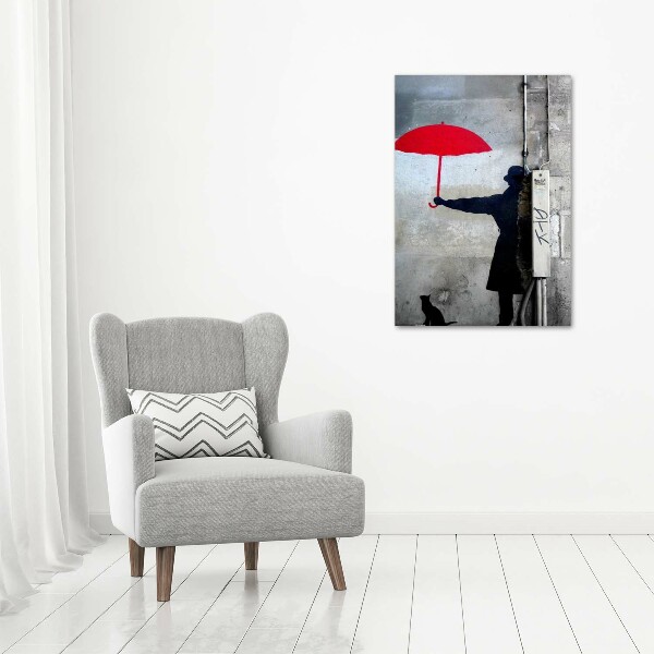 Quadro foto su tela verticale Murale