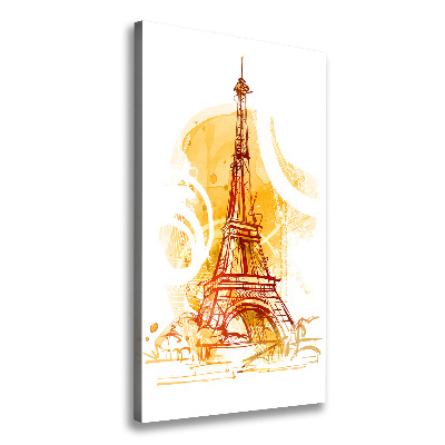 Quadro su tela canvas verticale Estate a Parigi