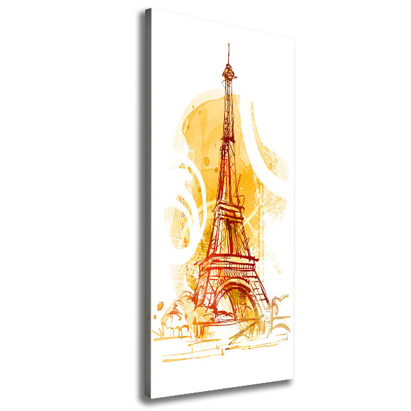 Quadro su tela canvas verticale Estate a Parigi