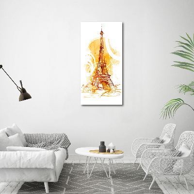 Quadro su tela canvas verticale Estate a Parigi