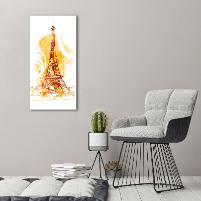 Quadro su tela canvas verticale Estate a Parigi