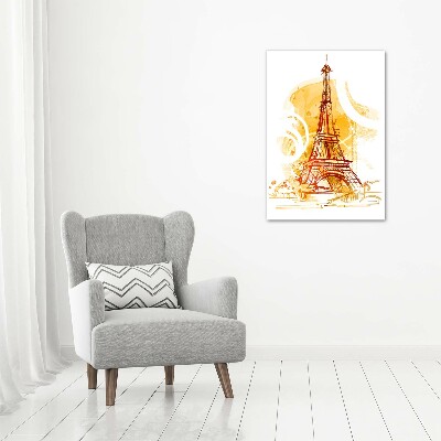 Quadro su tela canvas verticale Estate a Parigi