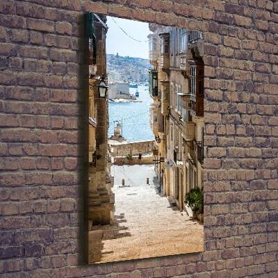 Quadro su tela canvas verticale Le strade di Malta