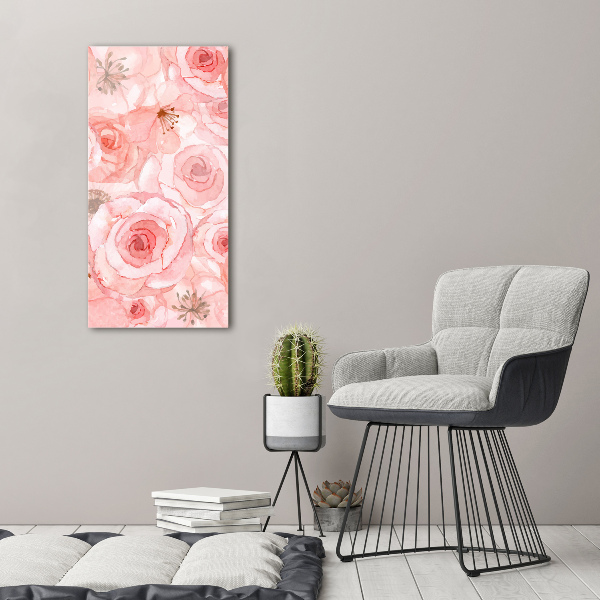 Stampa quadro su tela verticale Motivo floreale