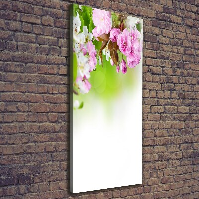 Quadro foto su tela verticale Fiori primaverili