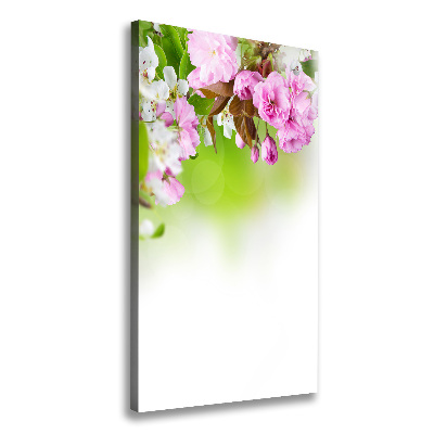 Quadro foto su tela verticale Fiori primaverili