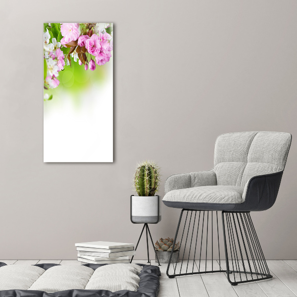 Quadro foto su tela verticale Fiori primaverili