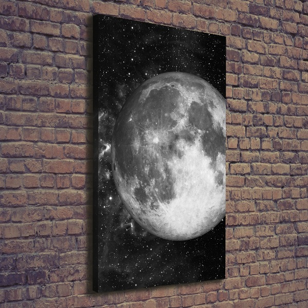 Quadro su tela canvas verticale Luna