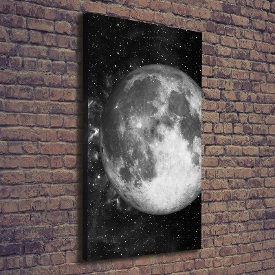 Quadro su tela canvas verticale Luna