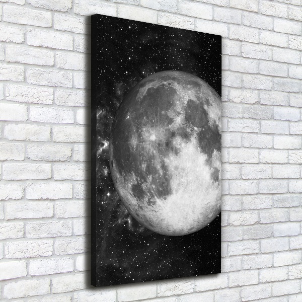 Quadro su tela canvas verticale Luna