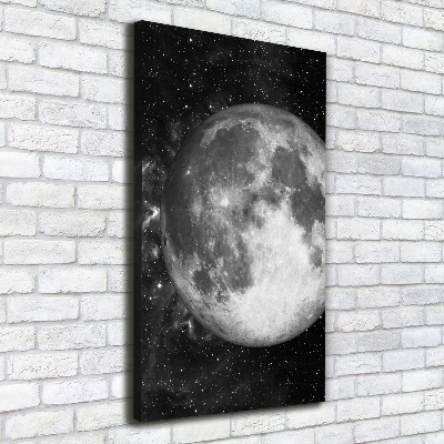 Quadro su tela canvas verticale Luna