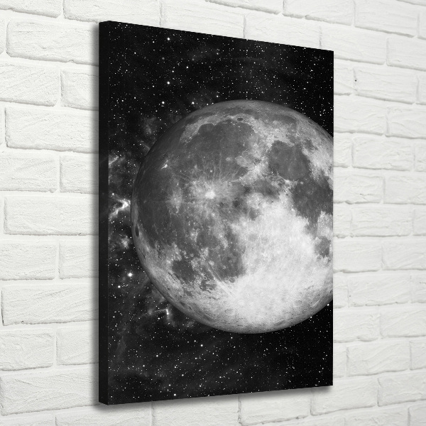 Quadro su tela canvas verticale Luna