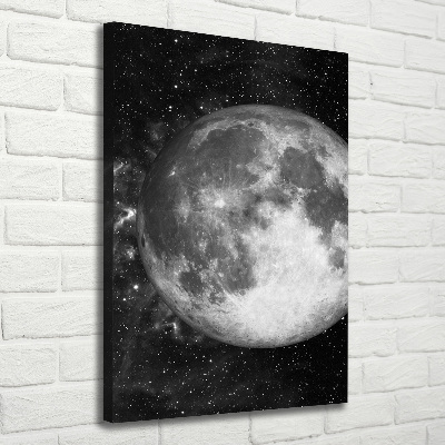 Quadro su tela canvas verticale Luna