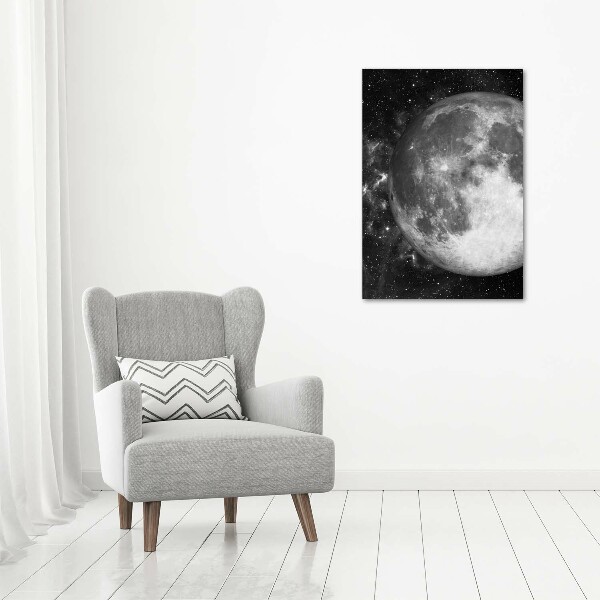 Quadro su tela canvas verticale Luna