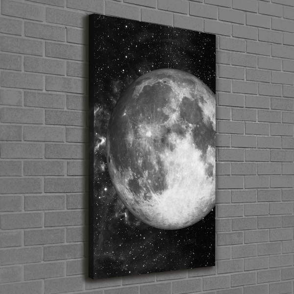 Quadro su tela canvas verticale Luna