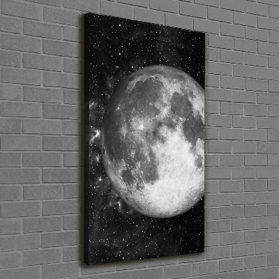 Quadro su tela canvas verticale Luna