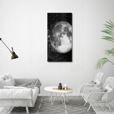 Quadro su tela canvas verticale Luna