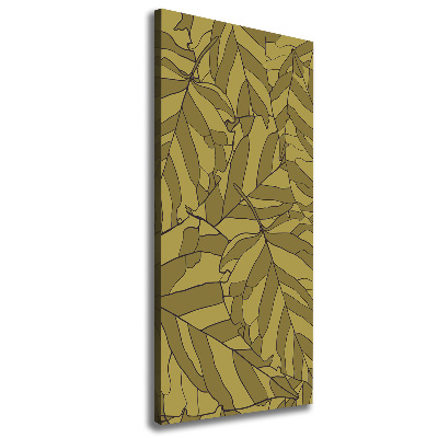 Quadro foto su tela verticale Foglie