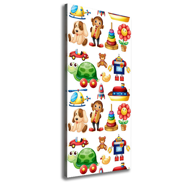 Quadro foto su tela verticale Giocattoli
