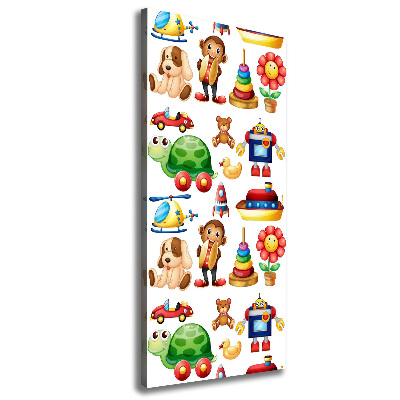 Quadro foto su tela verticale Giocattoli
