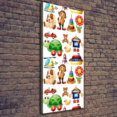 Quadro foto su tela verticale Giocattoli