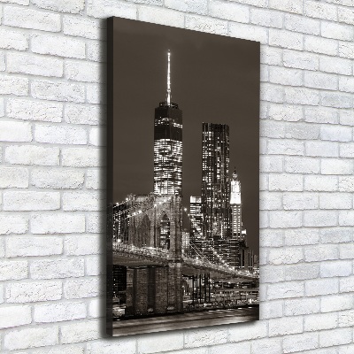 Quadro su tela canvas verticale Manhattan, New York