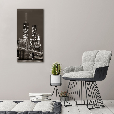 Quadro su tela canvas verticale Manhattan, New York