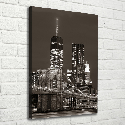 Quadro su tela canvas verticale Manhattan, New York