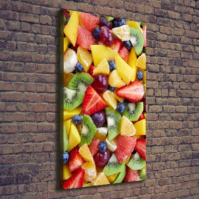 Quadro su tela canvas verticale Frutta a fette