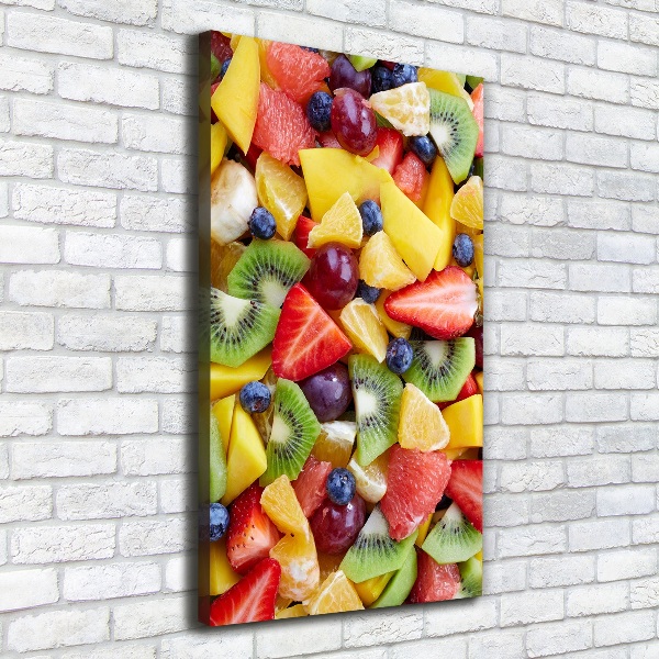 Quadro su tela canvas verticale Frutta a fette