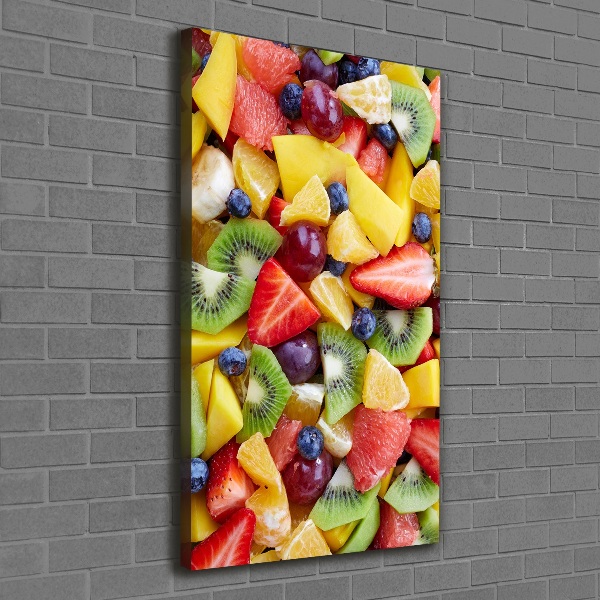 Quadro su tela canvas verticale Frutta a fette