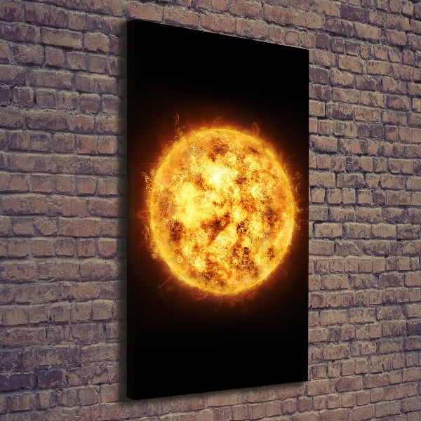 Quadro foto su tela verticale Sole