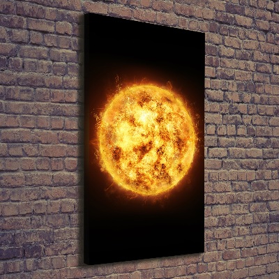 Quadro foto su tela verticale Sole