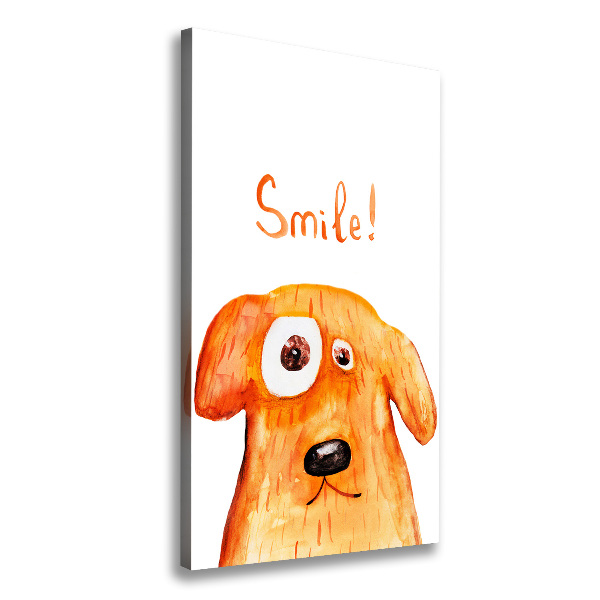 Stampa quadro su tela verticale Cane